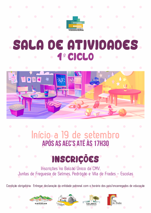 Sala de Actividades para Alunos do 1.º Ciclo