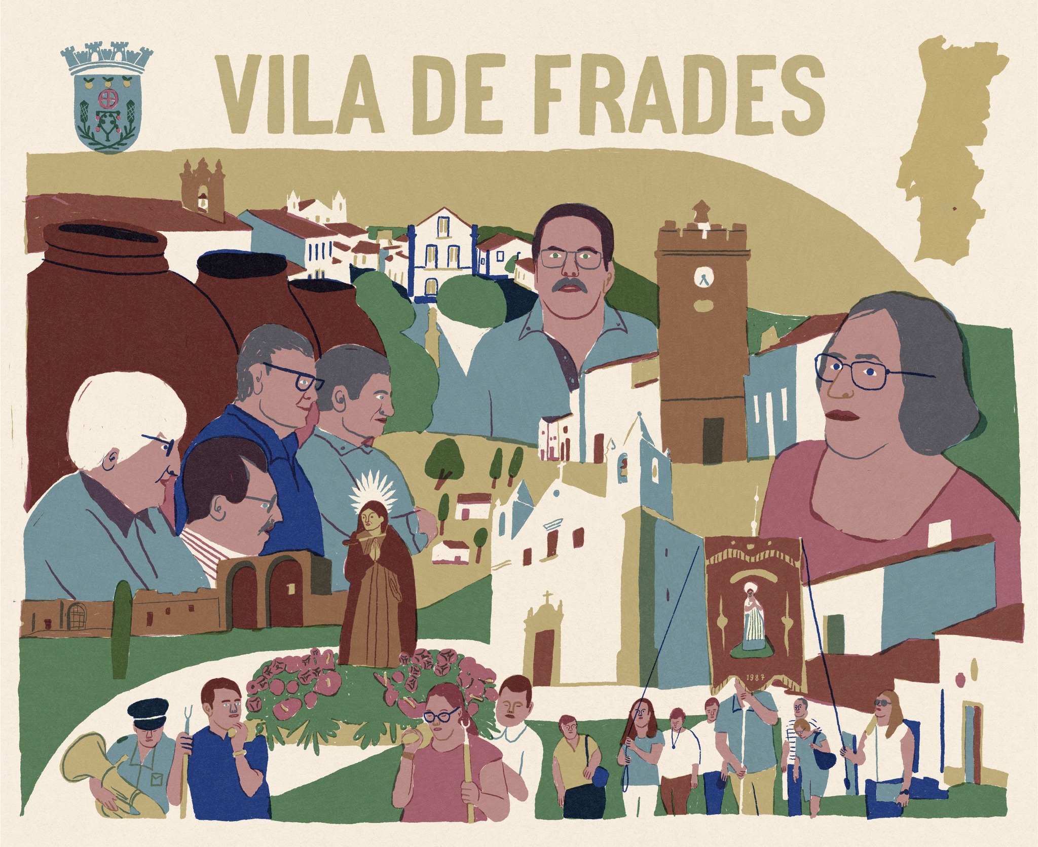 Ilustração Vila de Frades | Mantraste