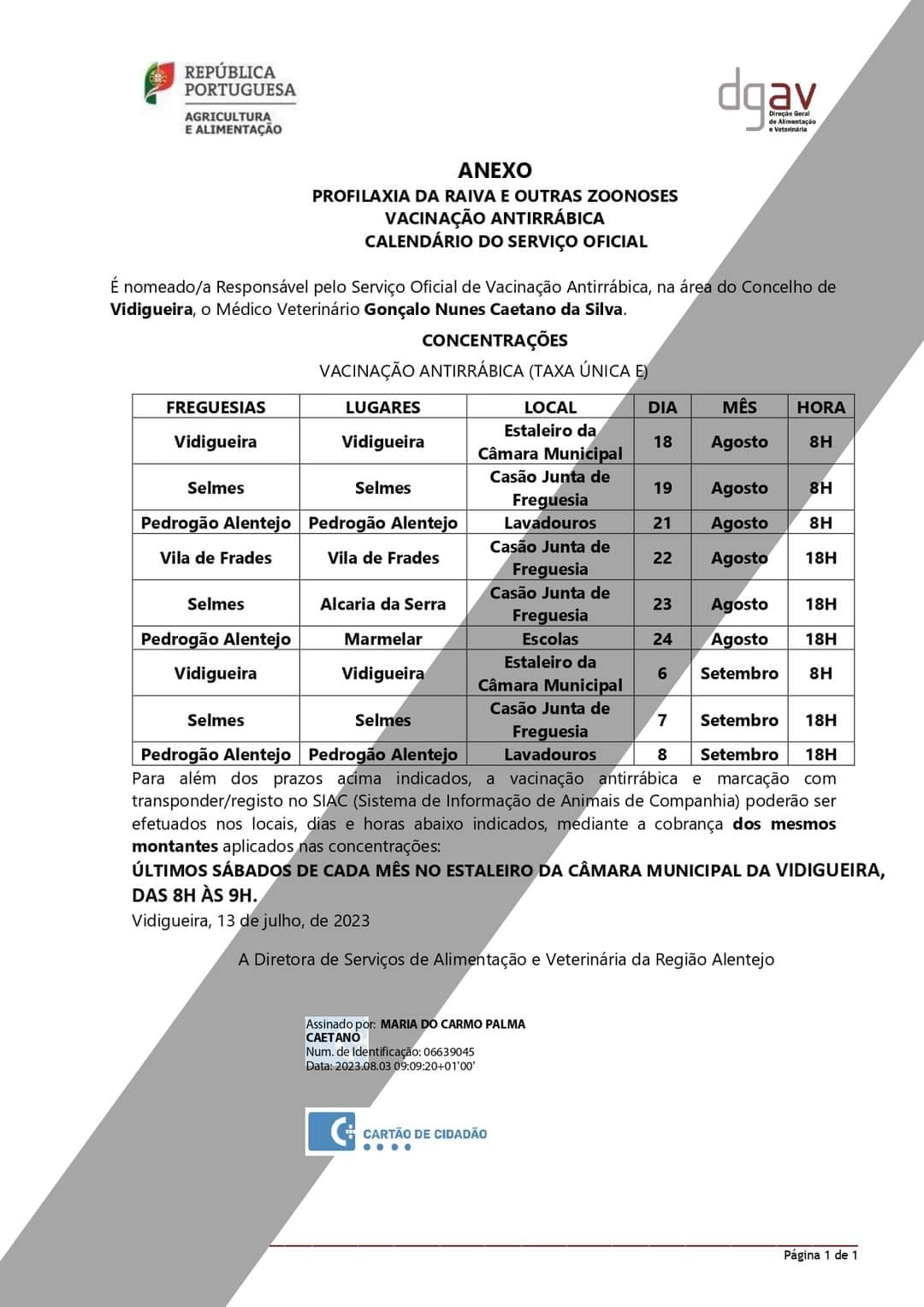 Campanha de Vacinação Antirrábica