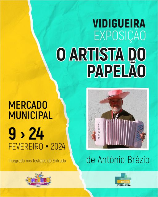 Exposição O Artista do Papelão, de António Brázio