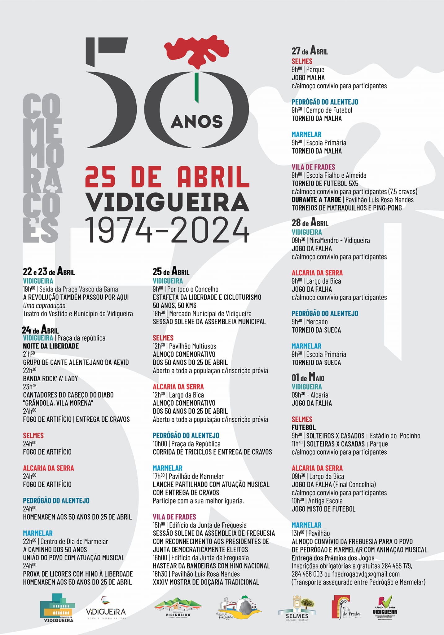 Comemorações 25 de Abril | 50º Aniversário
