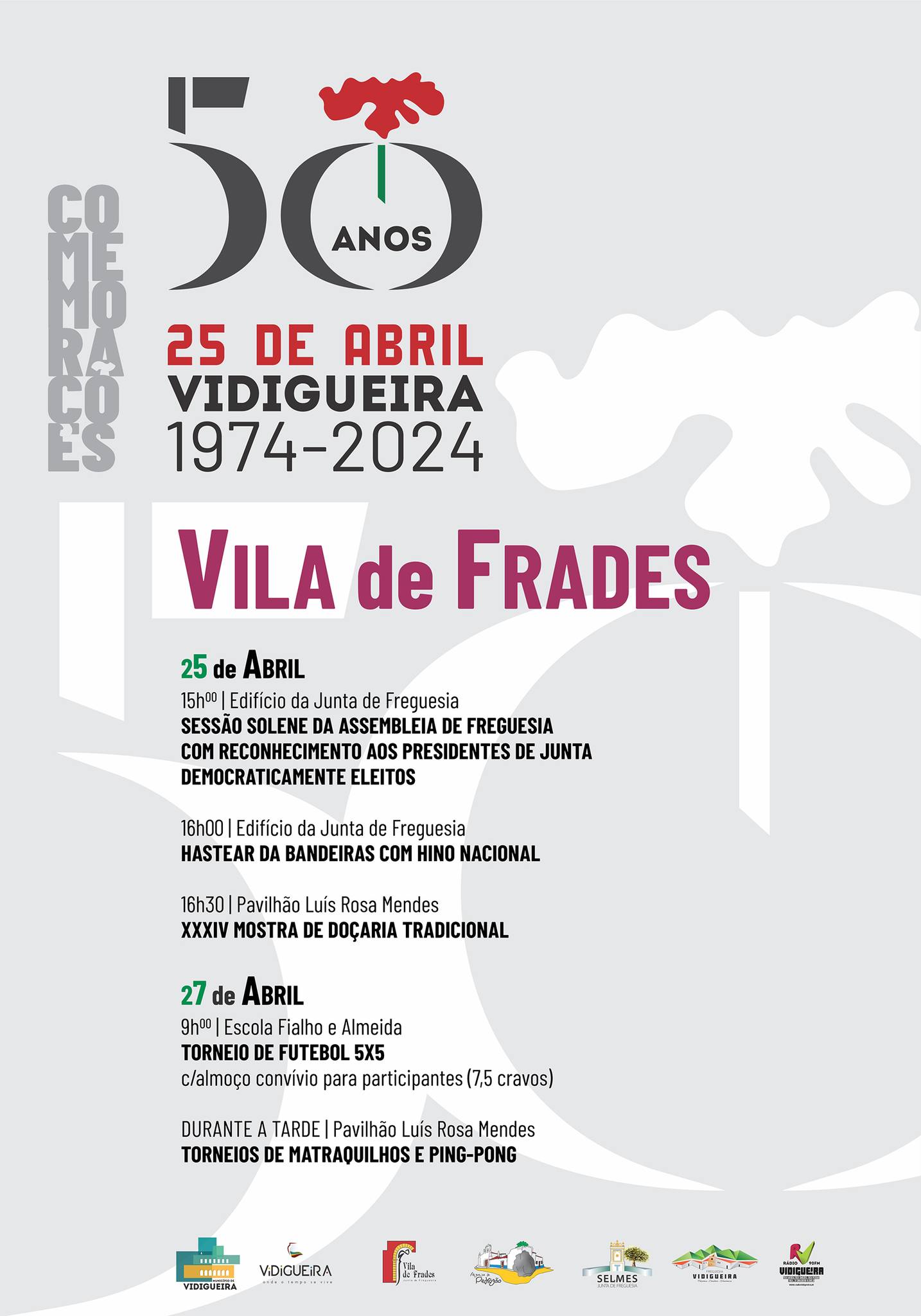 Comemorações 25 de Abril | 50º Aniversário