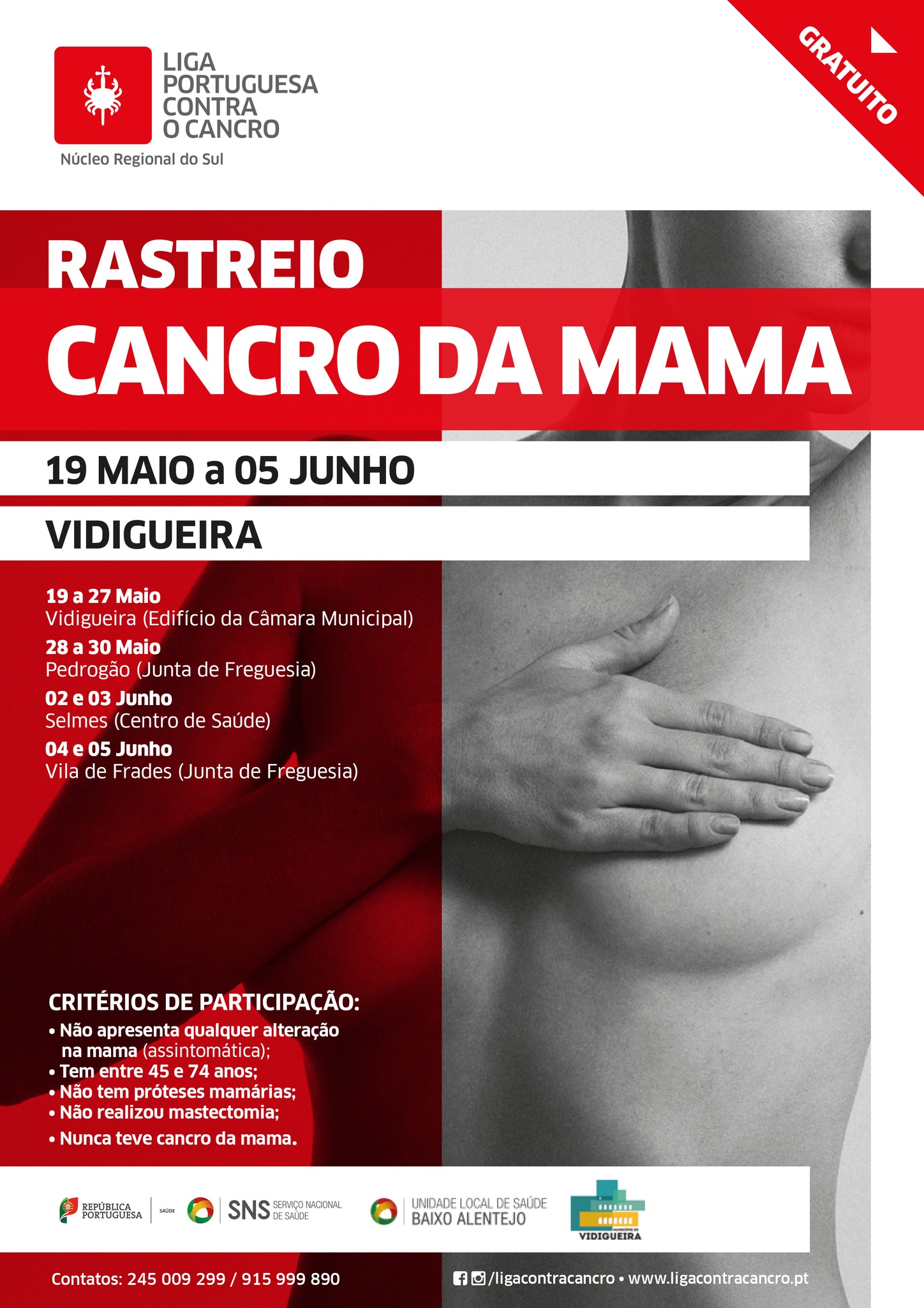 Rastreio do Cancro da Mama Rastreio do Cancro da Mama