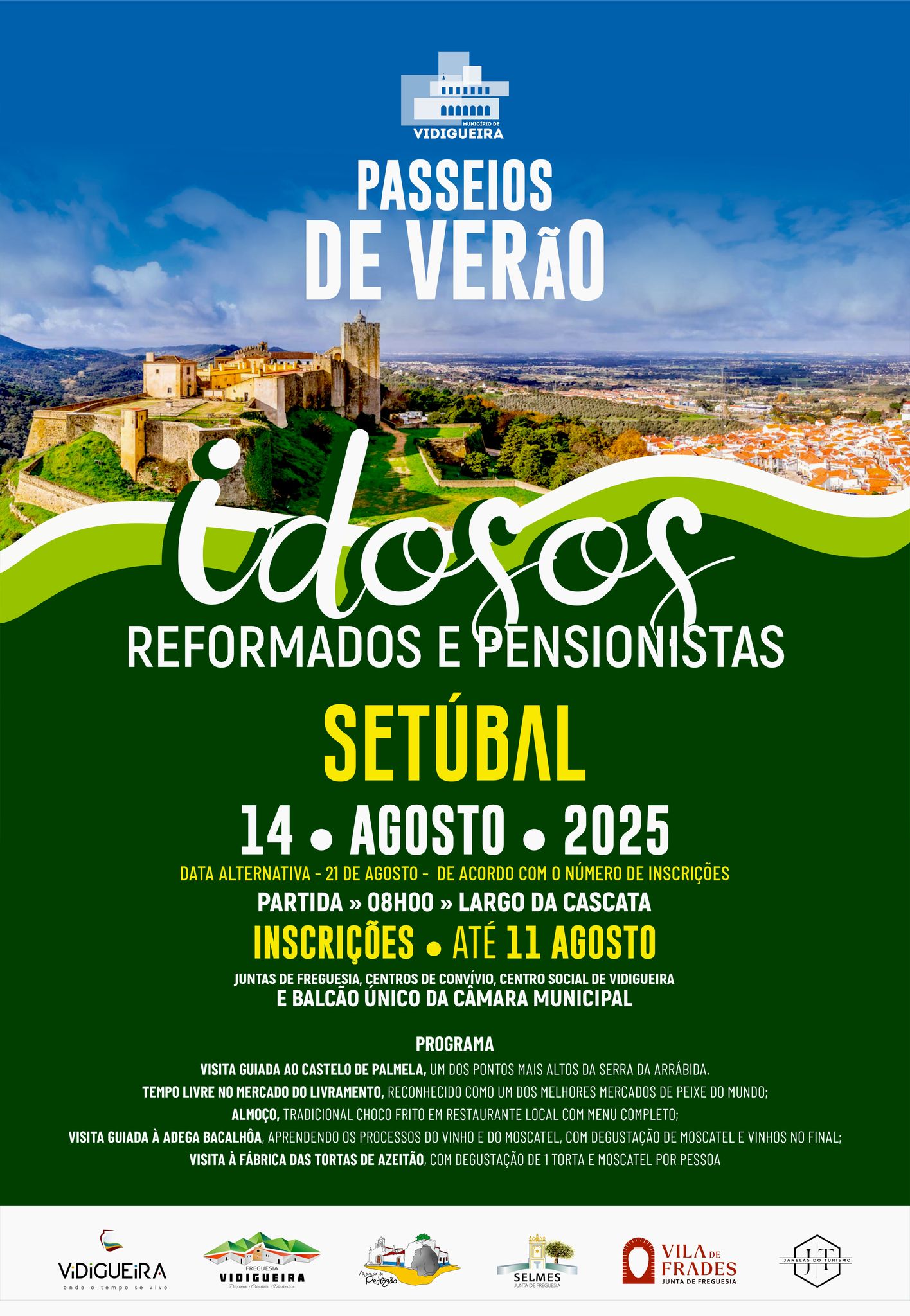 Passeio para Idosos, Reformados e Pensionistas - Setúbal 2025 Passeio para Idosos, Reformados e Pensionistas - Setúbal 2025