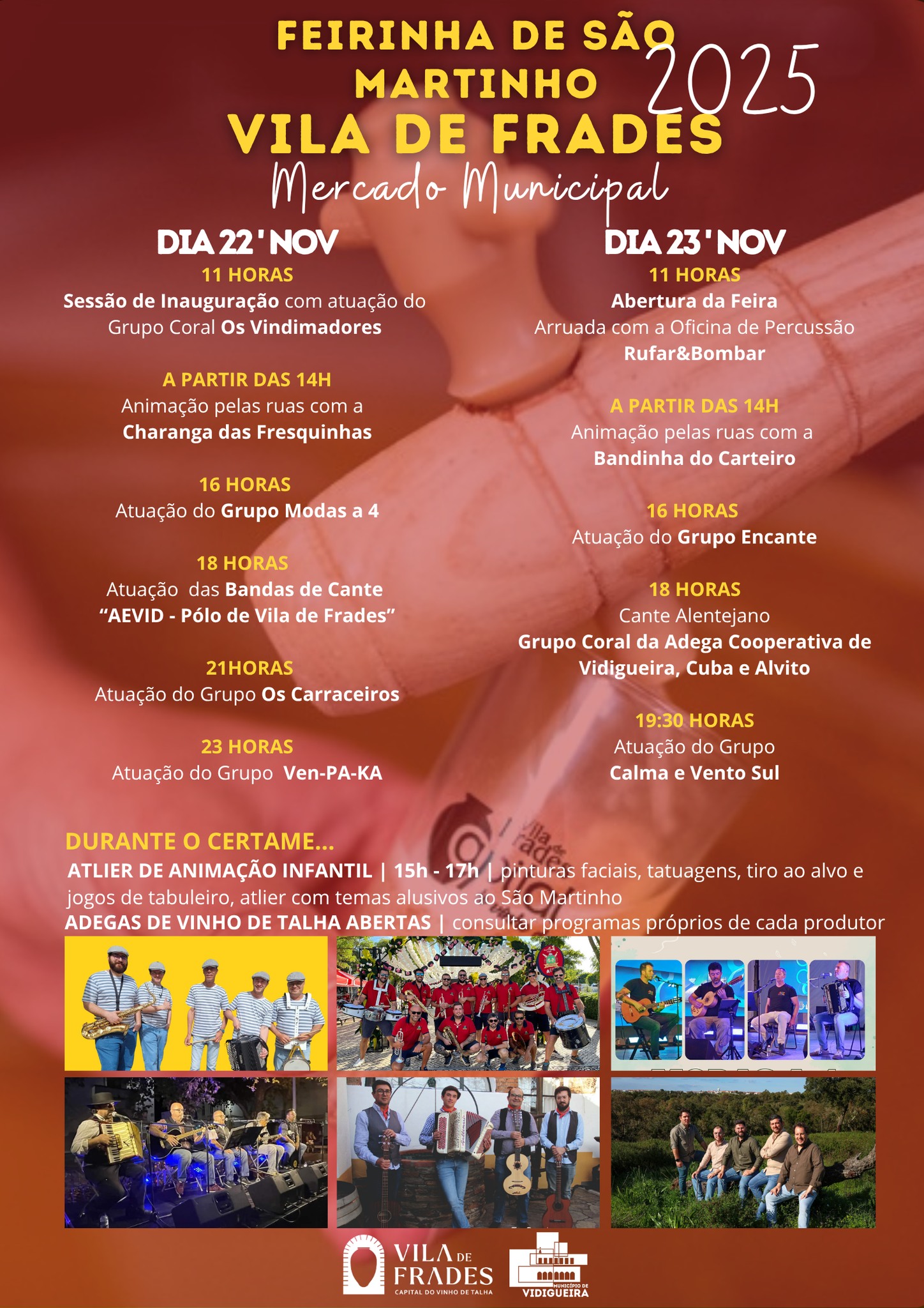 Feirinha de São Martinho 2025: Cartaz Actualizado