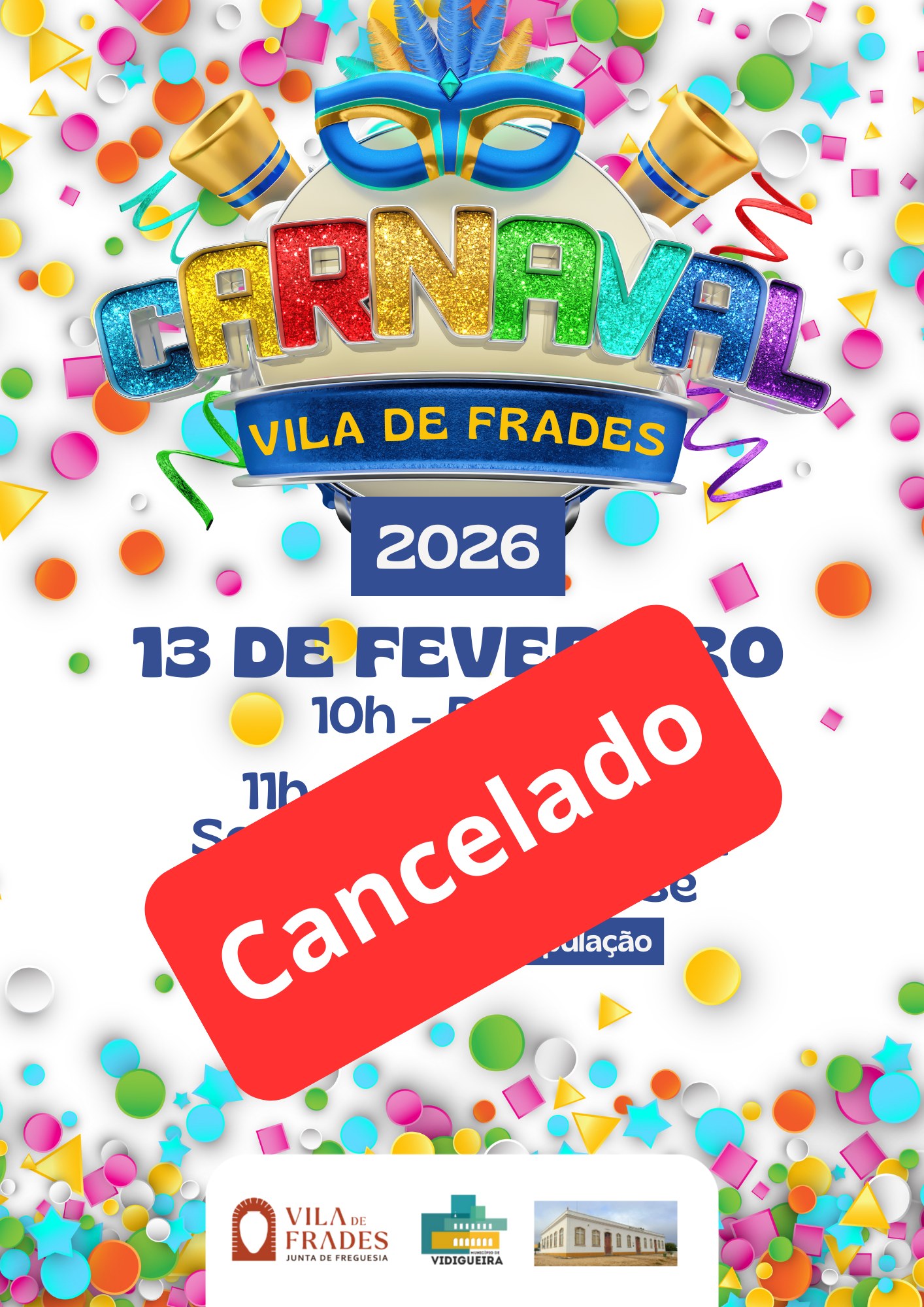 Desfile de Carnaval 2026: CANCELADO