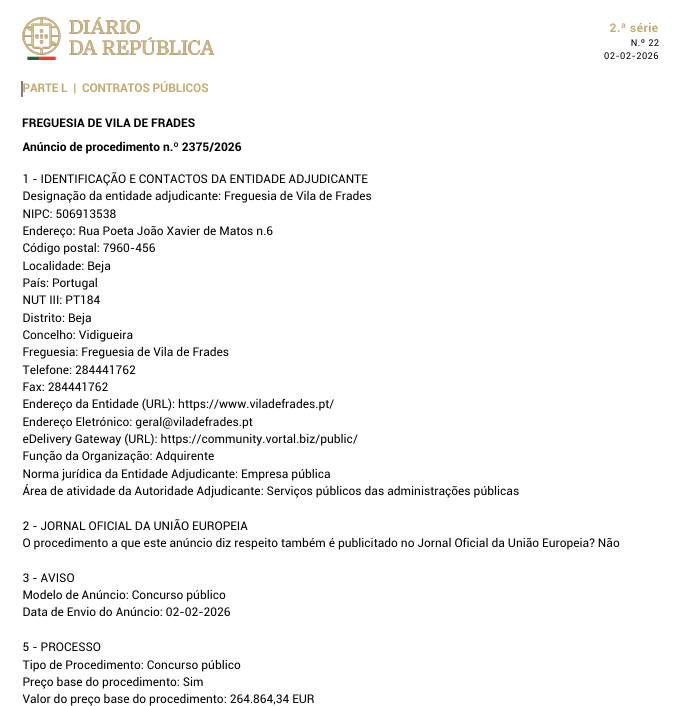 Lançamento de Concurso Público para a Empreitada de Remodelação do Pavilhão Luís Rosa Mendes