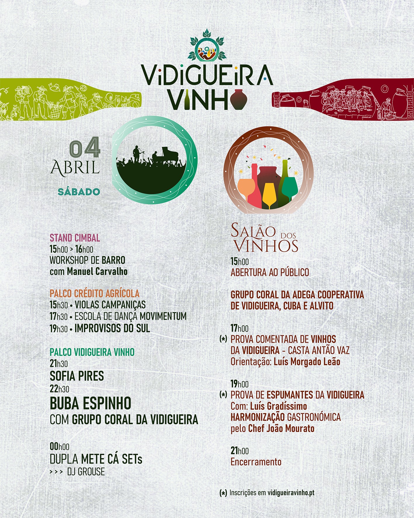 Vidigueira Vinho 2026: 3, 4 e 5 de Abril