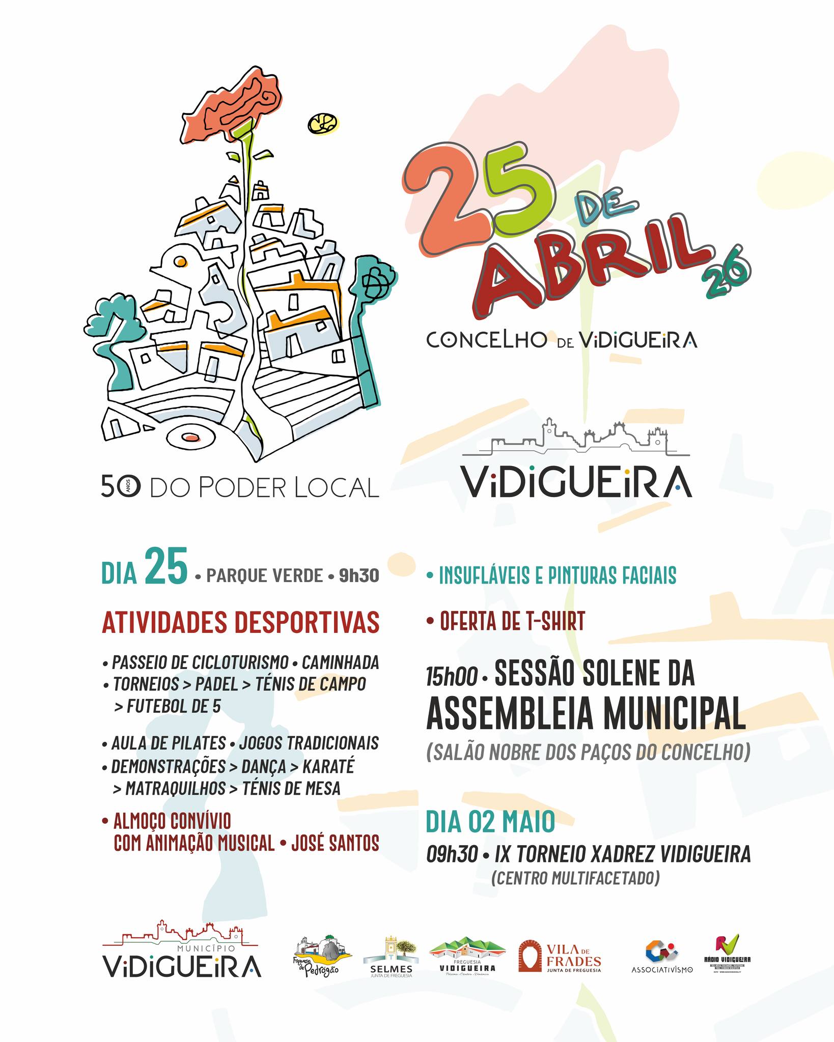 Comemorações do 25 de Abril: Município de Vidigueira