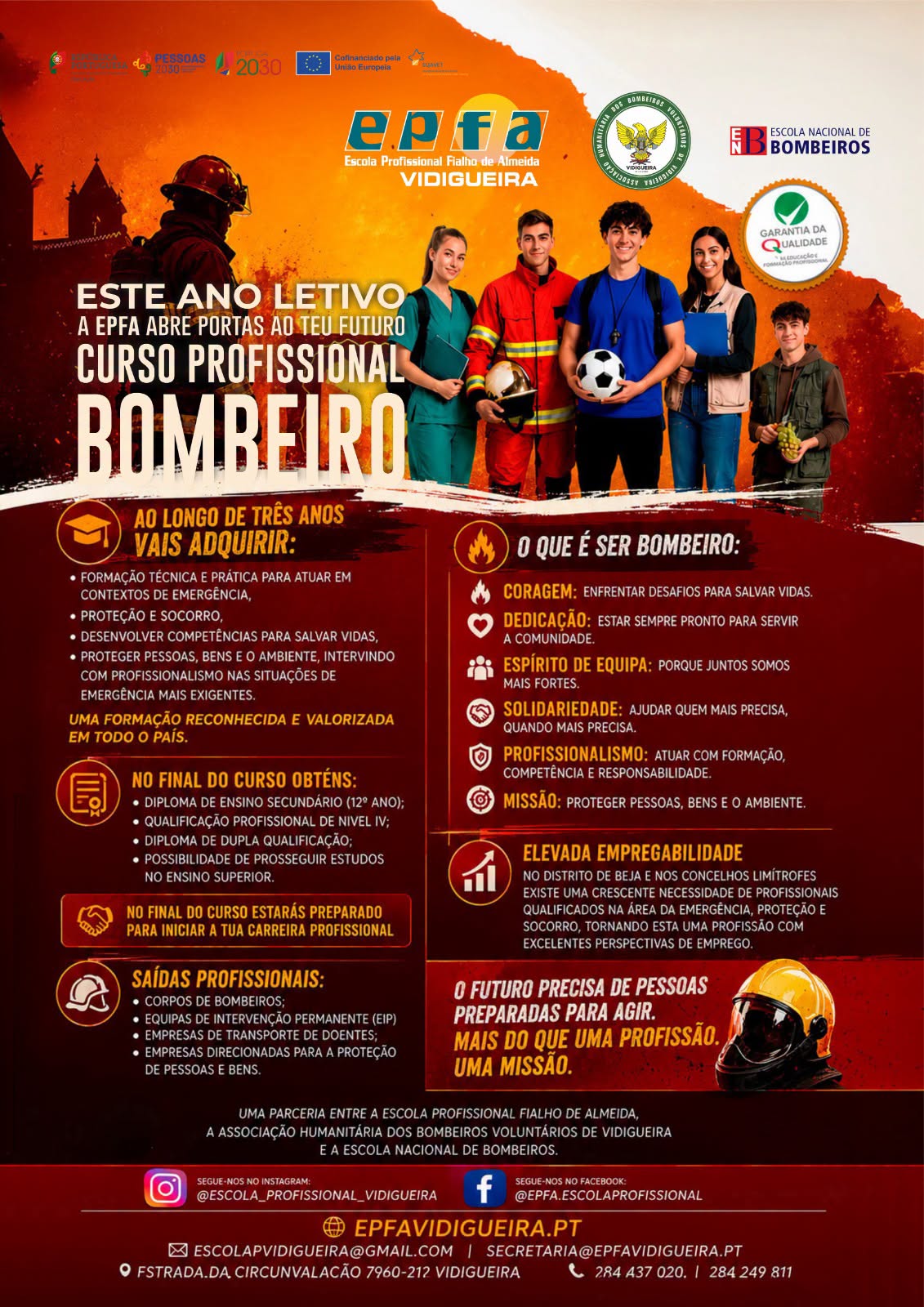 Curso Profissional de Bombeiro: O teu futuro pode começar aqui!