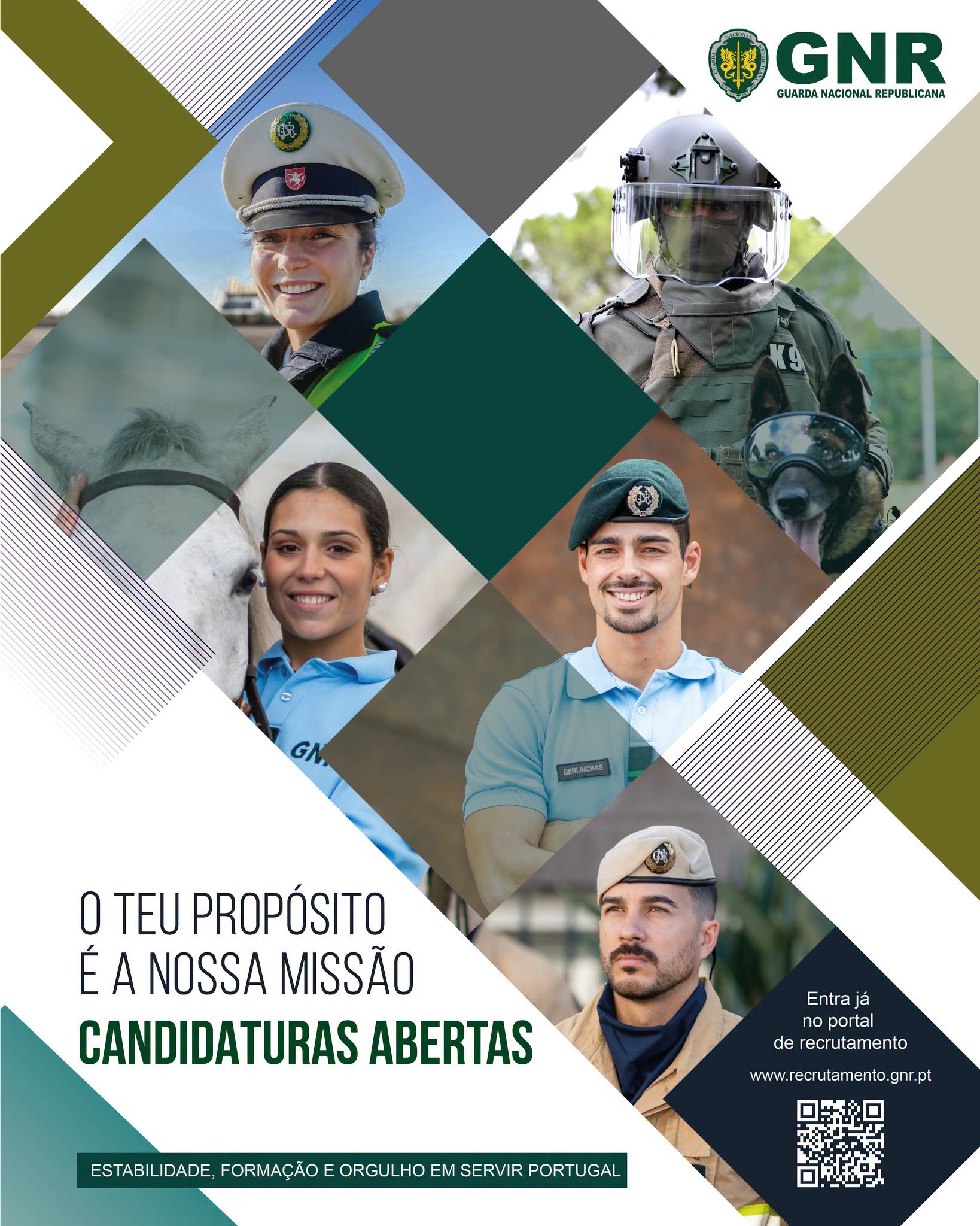 Apoio à Divulgação: Recrutamento da Guarda Nacional Republicana